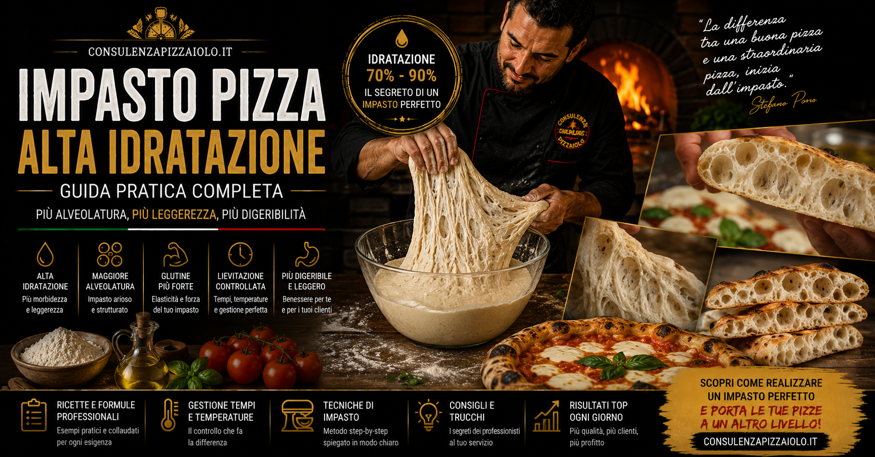 Impasto della Pizza ad Alta Idratazione: Guida Pratica per Gestirlo Senza Errori