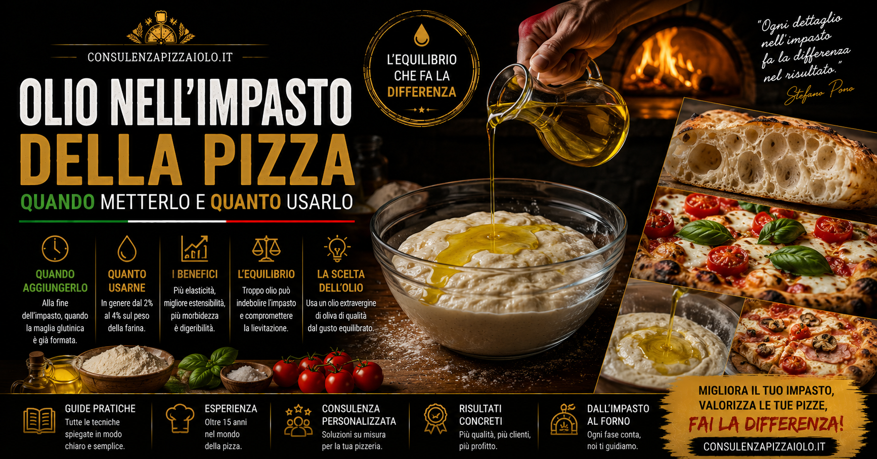 Olio nell'Impasto della Pizza: Quando Metterlo e Quanto Usarne