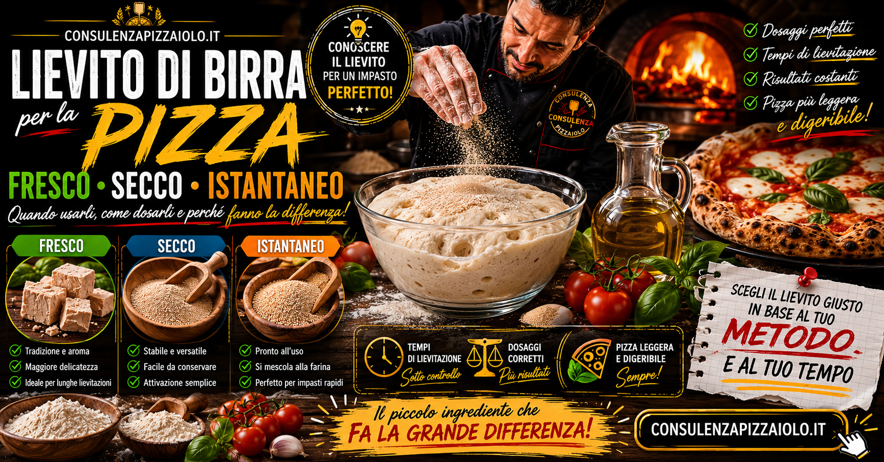 Lievito di Birra per la Pizza: Fresco, Secco o Istantaneo? Guida Completa